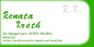 renata kreth business card